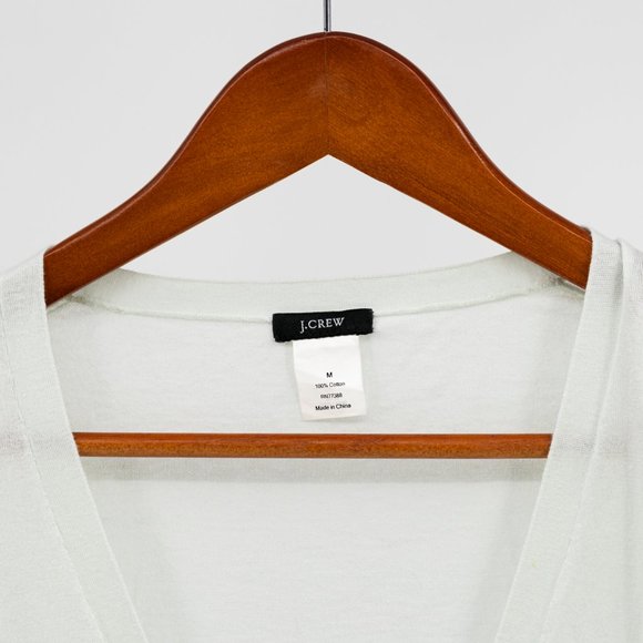 Mint Cotton J. Crew Cardigan w/ Gemstone Buttons - Size M - Excellent Condition - Picture 4 of 4